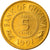 Coin, Guyana, 5 Cents, 1991, MS(63), Nickel-brass, KM:32