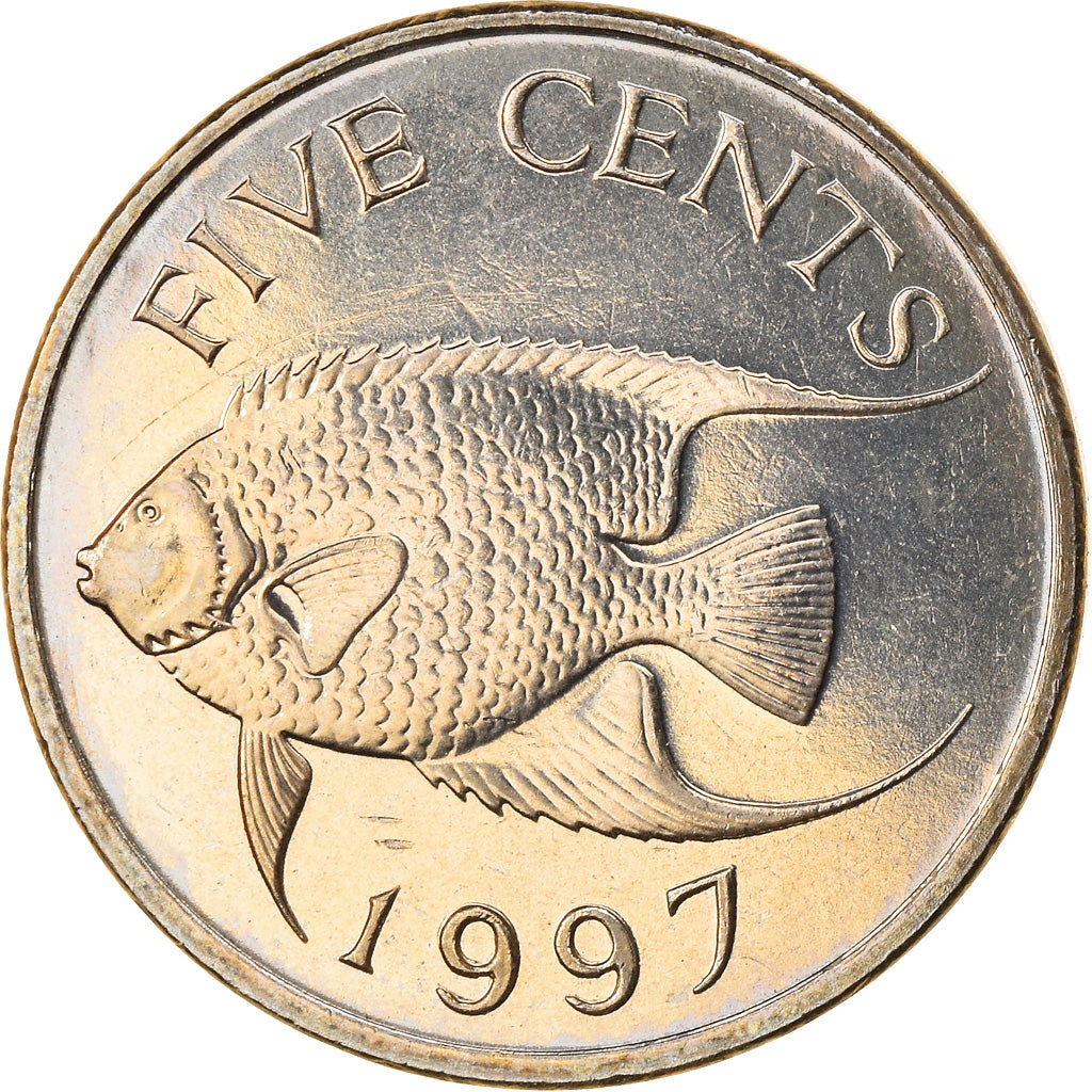Monnaie, Bermuda, Elizabeth II, 5 Cents, 1997, SPL, Copper-nickel, KM:45