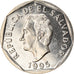 Coin, El Salvador, 10 Centavos, 1995, MS(63), Copper-Nickel Clad Steel, KM:155b