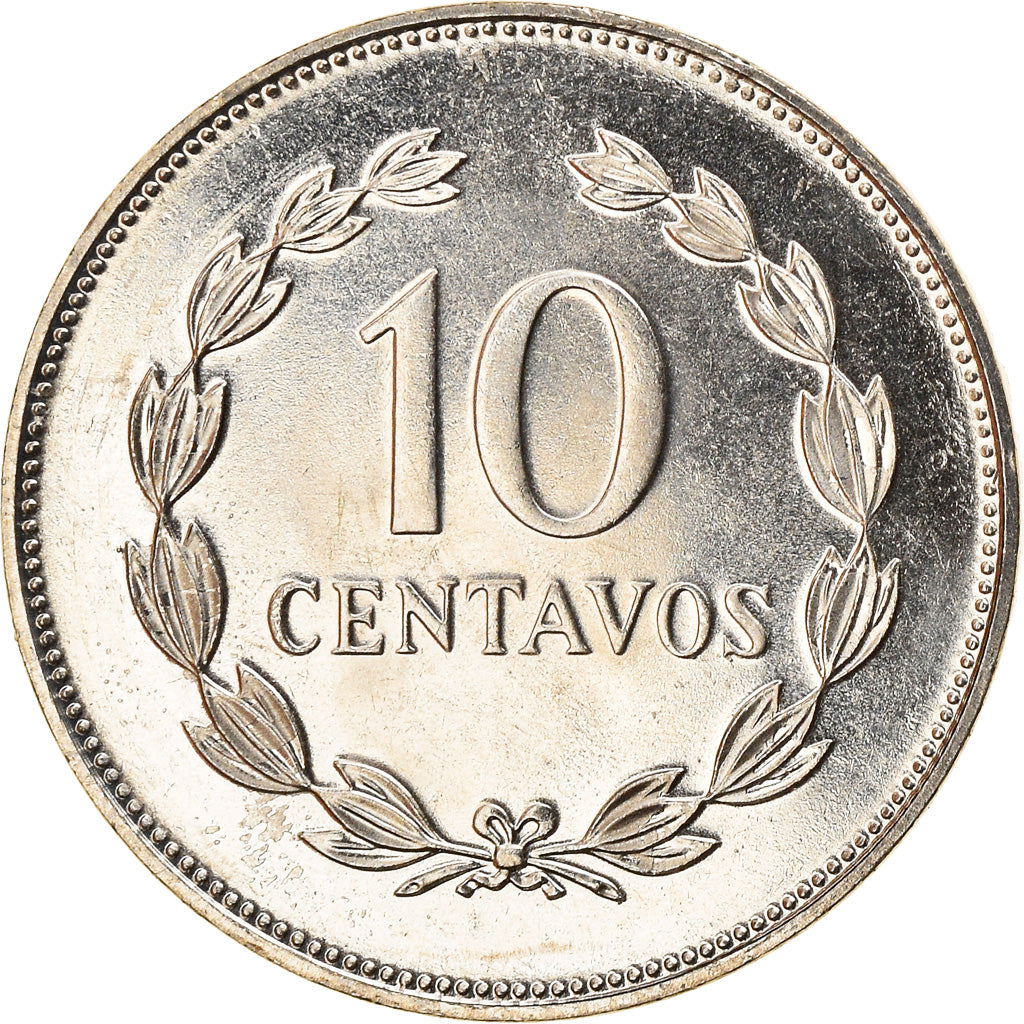 Coin, El Salvador, 10 Centavos, 1995, MS(63), Copper-Nickel Clad Steel, KM:155b