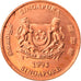 Moneta, Singapore, Cent, 1993, Singapore Mint, SPL, Zinco placcato rame, KM:98