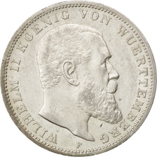 GERMAN STATES, 3 Mark, 1912, Freudenstadt, KM #635, AU(55-58), Silver, 33, 16.63