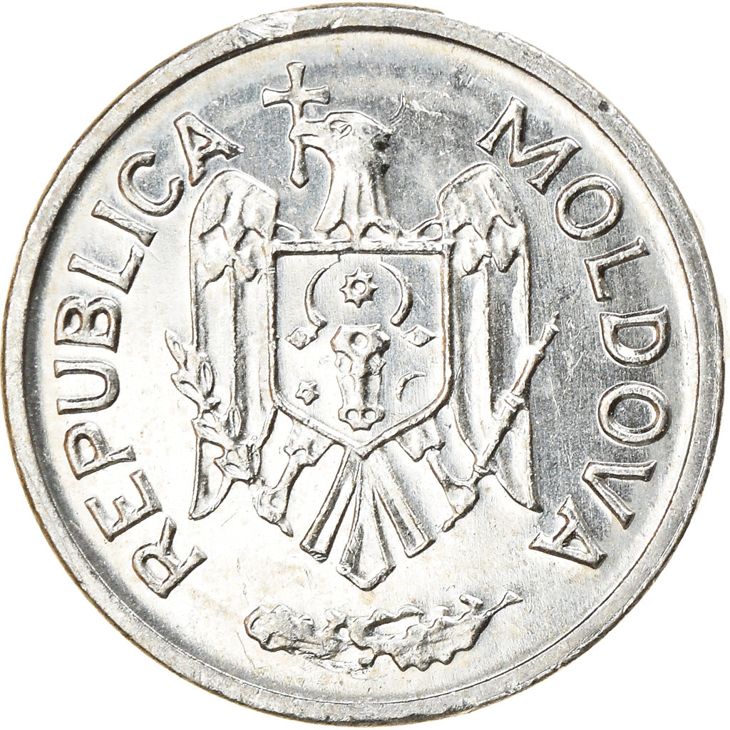 Coin, Moldova, Ban, 1996, MS(63), Aluminum, KM:1