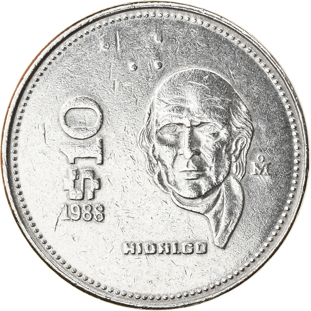 Monnaie, Mexique, 10 Pesos, 1988, Mexico City, SPL, Stainless Steel, KM:512