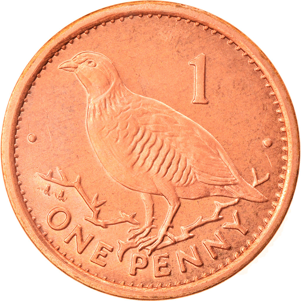 Coin, Gibraltar, Elizabeth II, Penny, 1996, MS(63), Copper Plated Steel, KM:20a