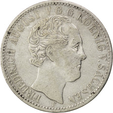 Coin, German States, SAXONY-ALBERTINE, Friedrich August II, 1/3 Thaler, 1/2