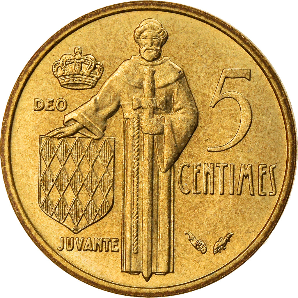 Coin, Monaco, Rainier III, 5 Centimes, 1979, AU(55-58), Aluminum-Bronze, KM:156