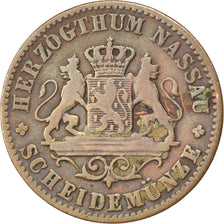 Coin, German States, NASSAU, Adolph, Kreuzer, 1862, Wiesbaden, EF(40-45)