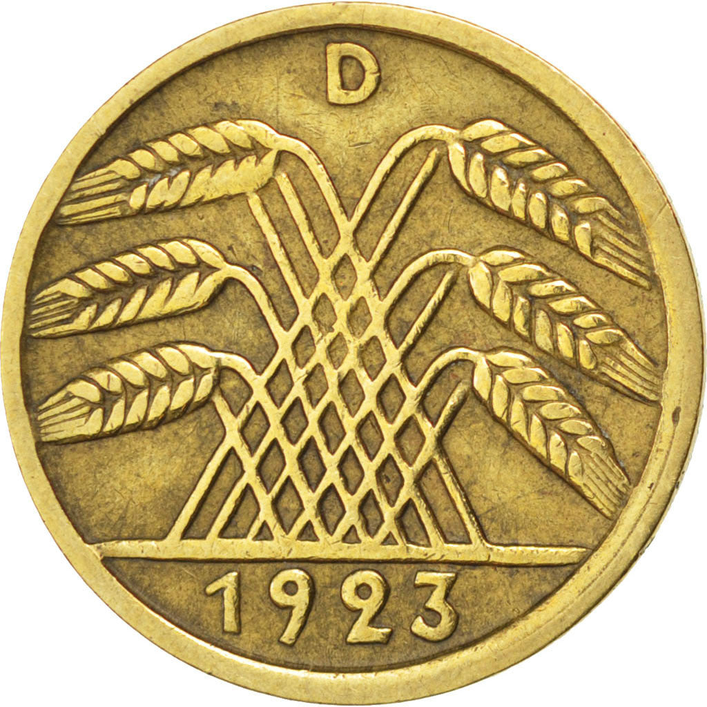 Coin, GERMANY, WEIMAR REPUBLIC, 5 Rentenpfennig, 1923, Munich, EF(40-45)