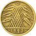Coin, GERMANY, WEIMAR REPUBLIC, 5 Rentenpfennig, 1923, Munich, EF(40-45)
