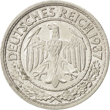 Münze, Deutschland, Weimarer Republik, 50 Reichspfennig, 1937, Munich, VZ
