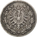 GERMANY - EMPIRE, 50 Pfennig, 1877, Munich, KM #8, EF(40-45), Silver, 2.75