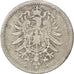 GERMANY - EMPIRE, 20 Pfennig, 1874, Berlin, KM #5, VF(20-25), Silver, 1.10