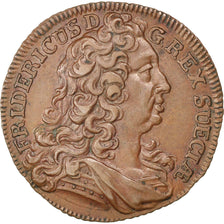 GERMAN STATES, 3 Heller, 1735, KM #414, AU(55-58), Copper, 25, 5.60