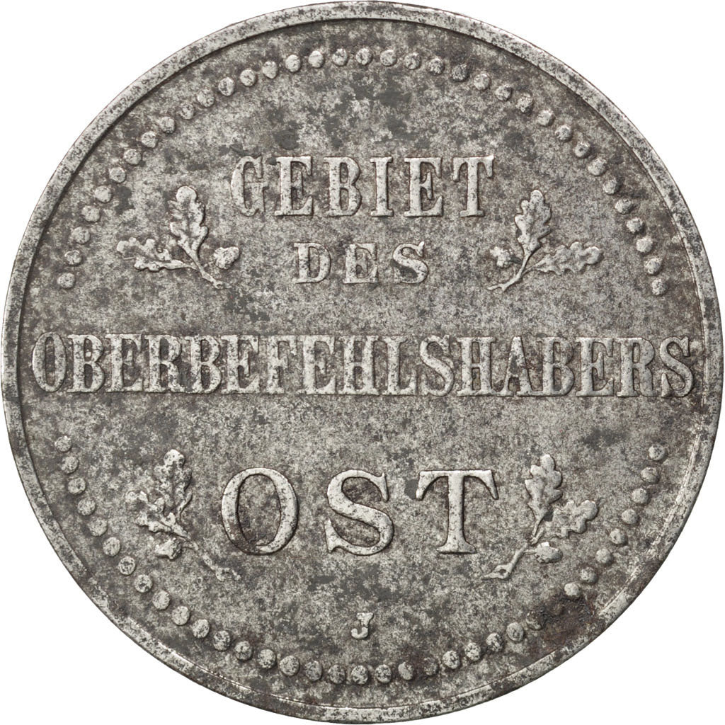GERMANY - EMPIRE, 3 Kopeks, 1916, Hambourg, KM #23, EF(40-45), Iron, 8.64