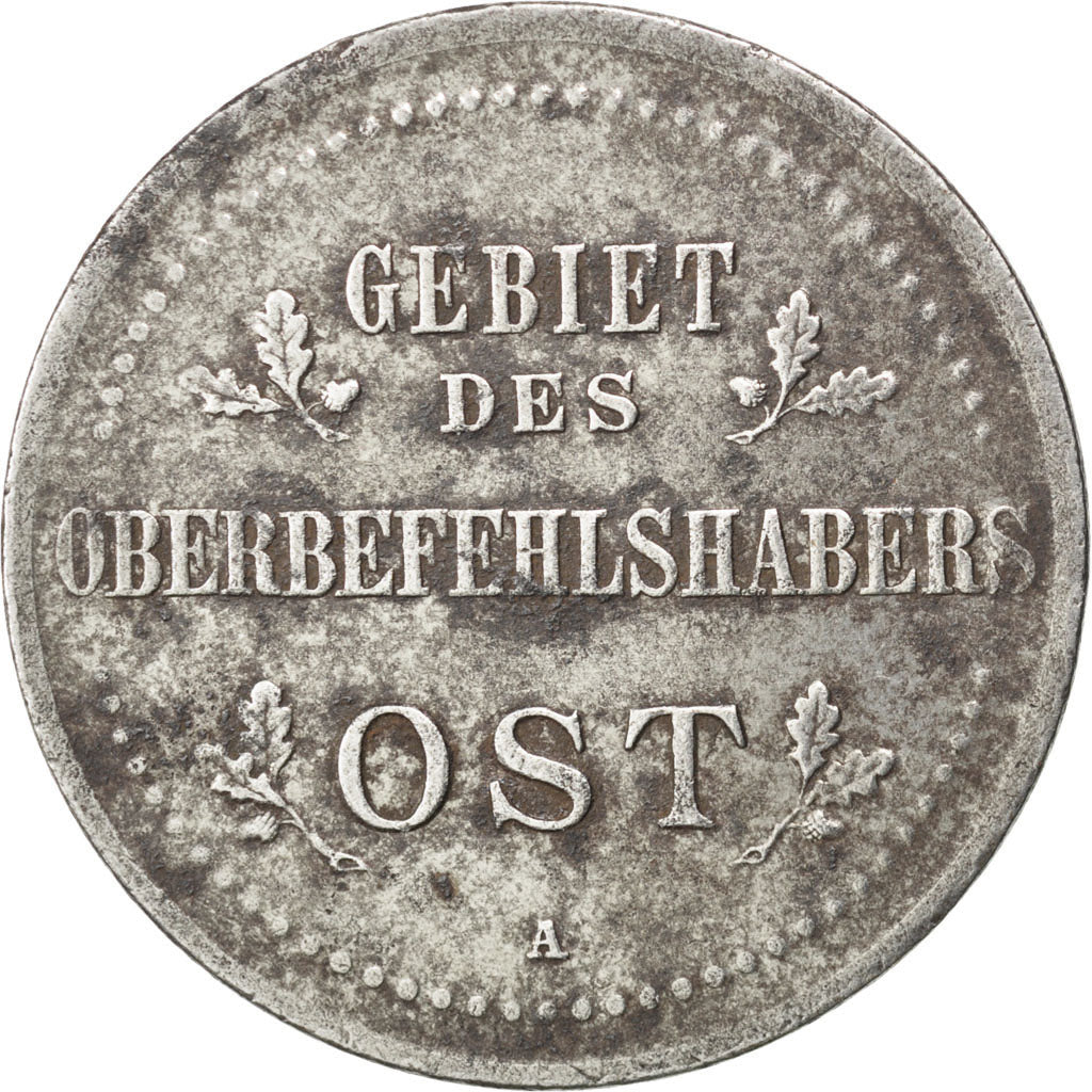 GERMANY - EMPIRE, 3 Kopeks, 1916, Berlin, KM #23, EF(40-45), Iron, 8.49