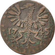 GERMAN STATES, 4 Heller, 1745, KM #31, VF(20-25), Copper, 1.74