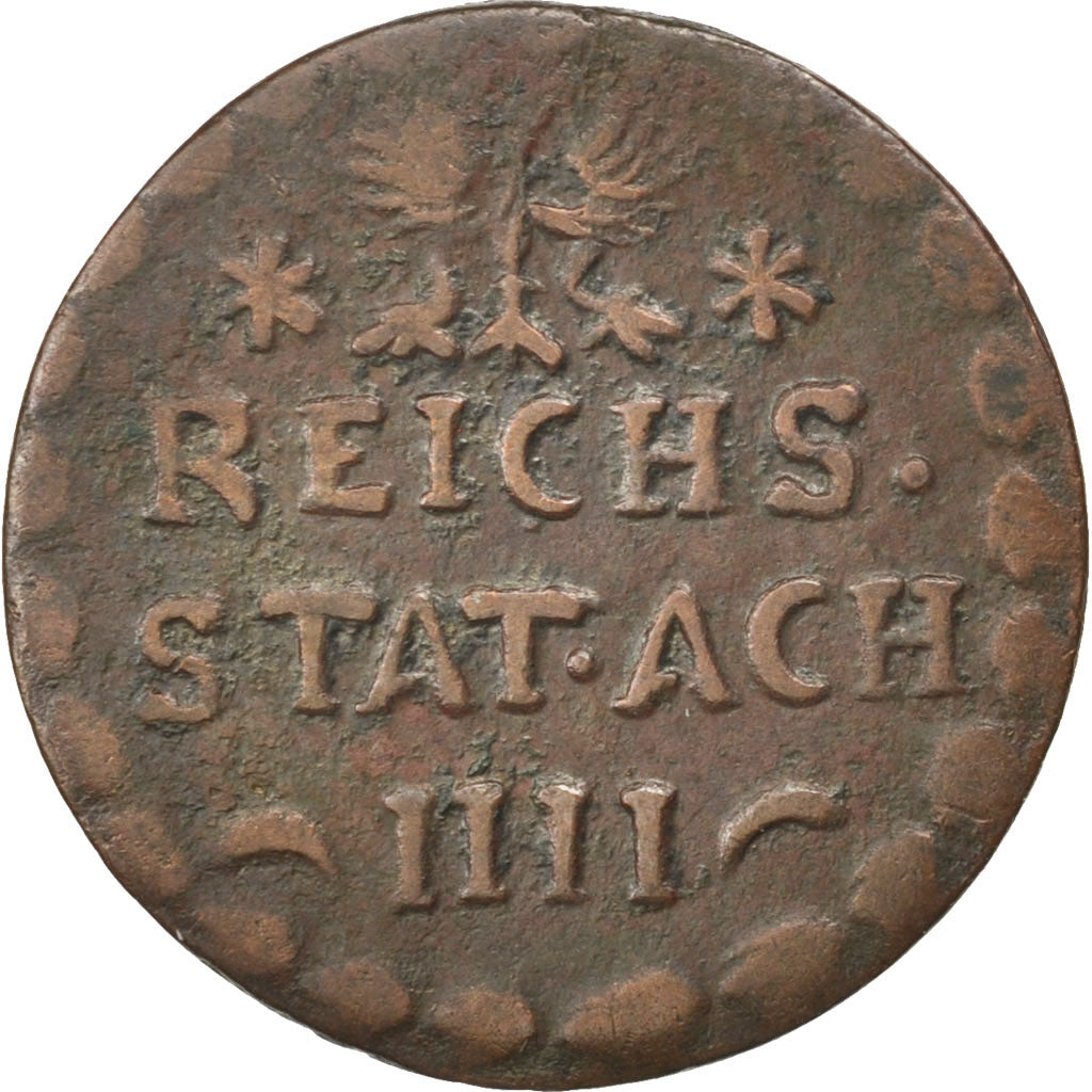 GERMAN STATES, 4 Heller, 1745, KM #31, VF(20-25), Copper, 1.74