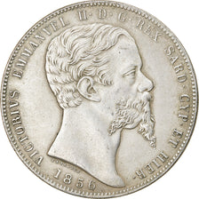 Coin, ITALIAN STATES, SARDINIA, Vittorio Emanuele II, 5 Lire, 1856, Genoa