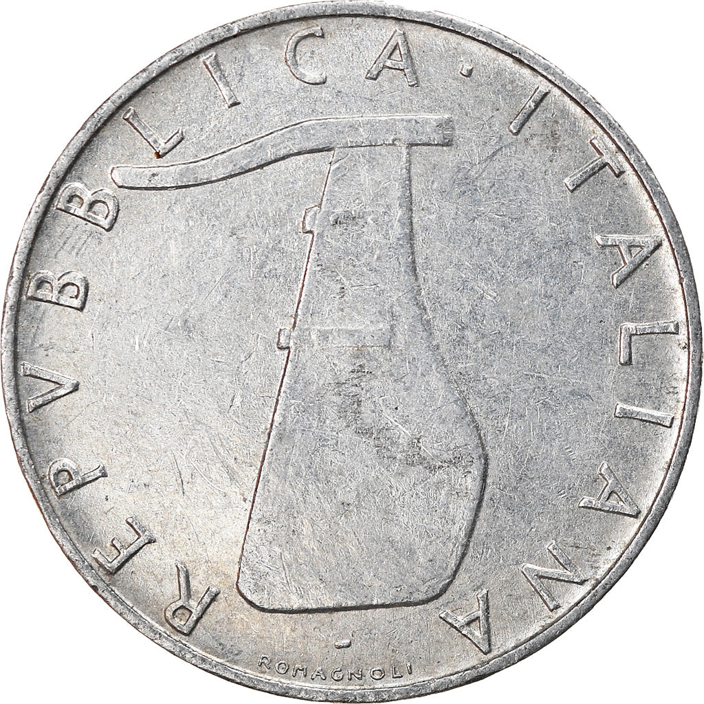 Coin, Italy, 5 Lire, 1971, Rome, EF(40-45), Aluminum, KM:92