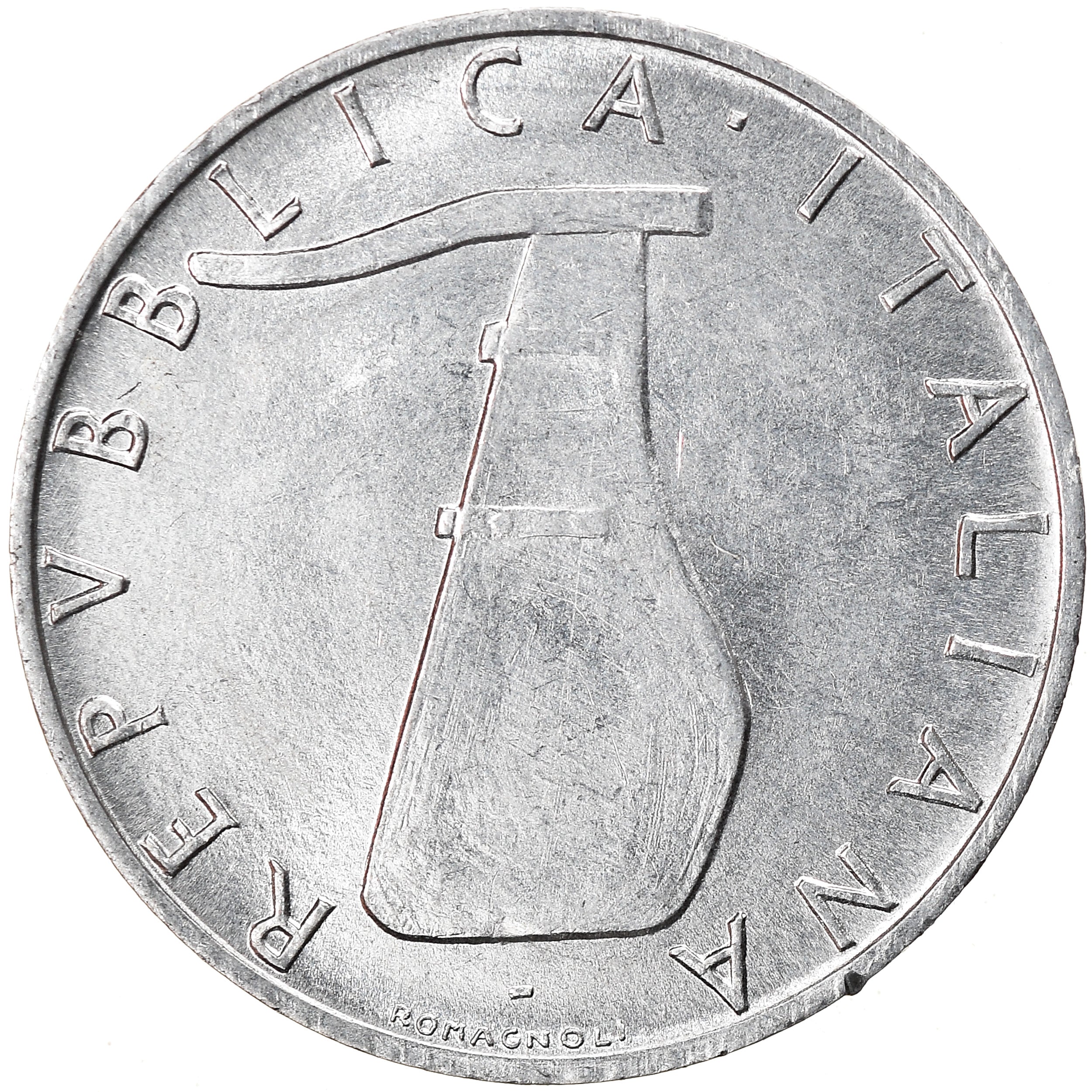 Coin, Italy, 5 Lire, 1976, Rome, EF(40-45), Aluminum, KM:92