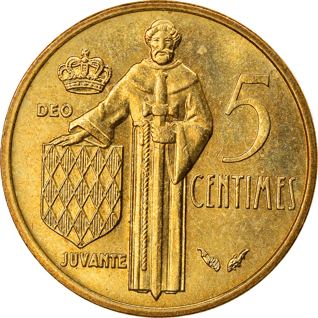 Moneta, Monaco, Rainier III, 5 Centimes, 1978, BB, Alluminio-bronzo, KM:156