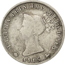Italy, 10 Soldi, 1815, KM #27, VF(20-25), Silver, 2.43