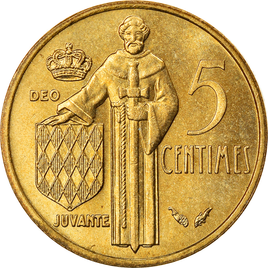 Coin, Monaco, Rainier III, 5 Centimes, 1978, EF(40-45), Aluminum-Bronze, KM:156
