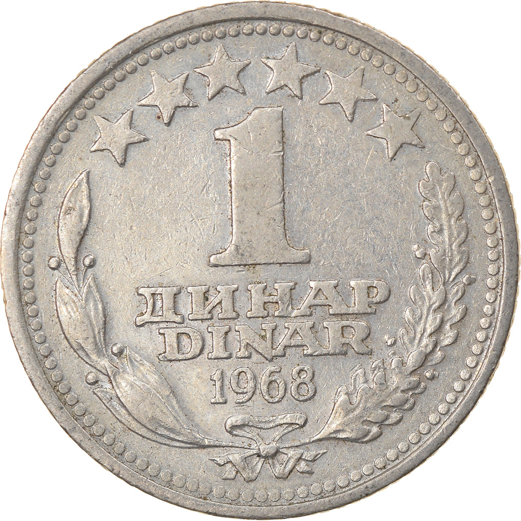 Moneta, Iugoslavia, Dinar, 1968, BB, Rame-nichel, KM:47