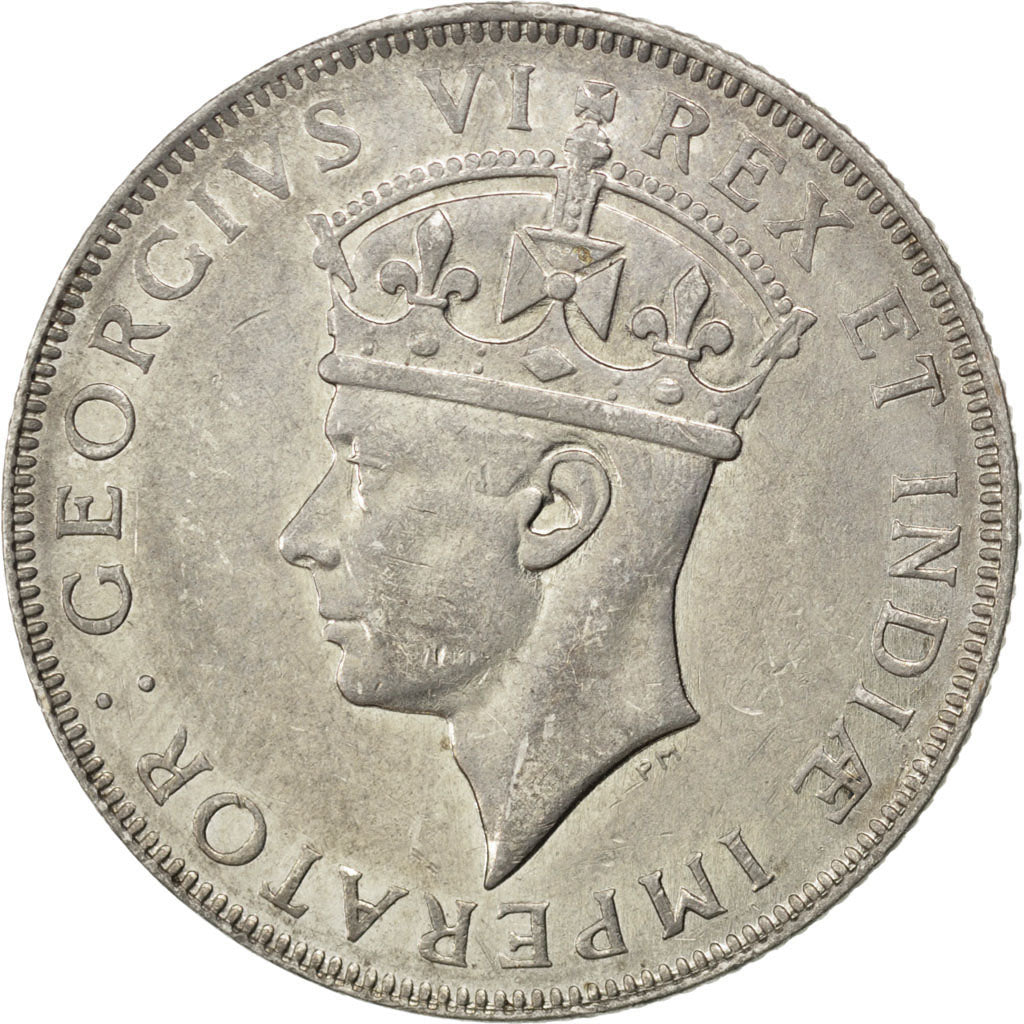 EAST AFRICA, Shilling, 1944, KM #28.1, EF(40-45), Silver, 27.7, 7.61