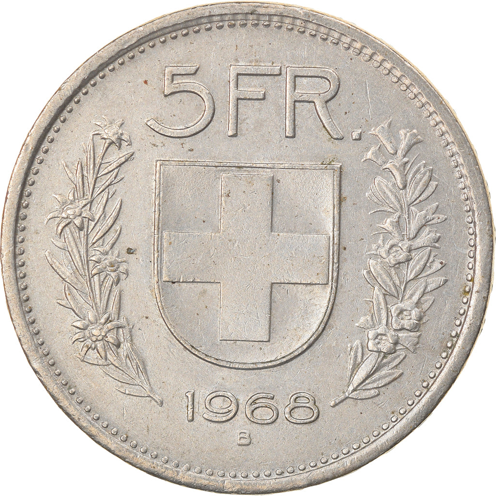 Monnaie, Suisse, 5 Francs, 1968, Bern, TTB, Copper-nickel, KM:40a.1