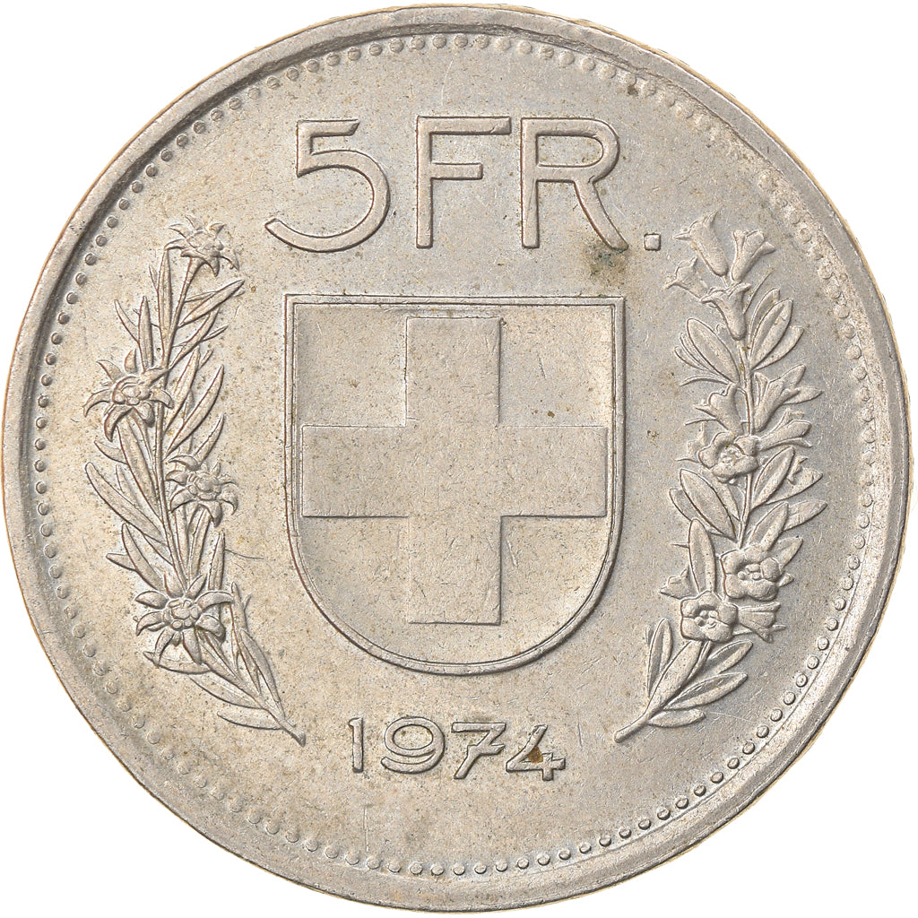 Monnaie, Suisse, 5 Francs, 1974, Bern, TTB, Copper-nickel, KM:40a.1