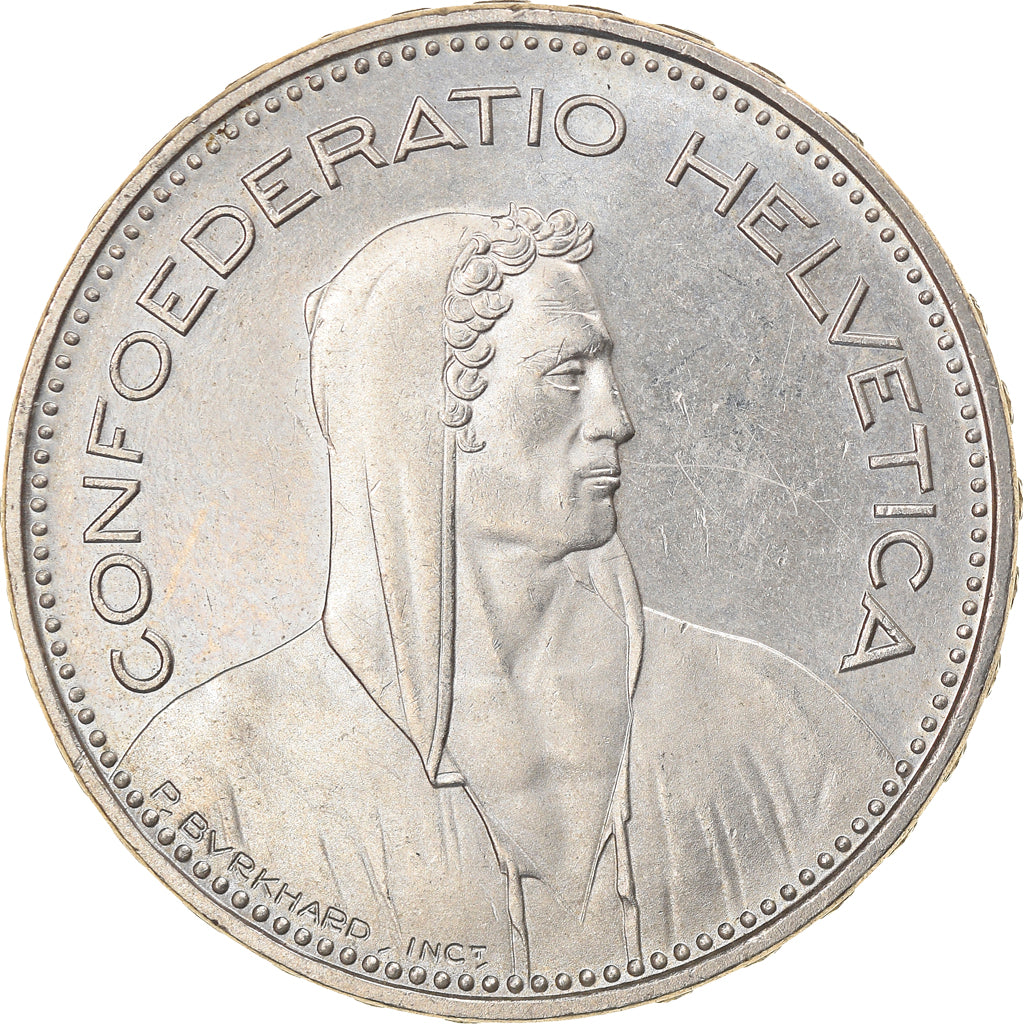 Coin, Switzerland, 5 Francs, 1996, Bern, EF(40-45), Copper-nickel, KM:40a.4