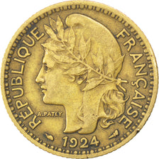 CAMEROON, Franc, 1924, Paris, KM #2, EF(40-45), Aluminum-Bronze, 23, 4.99