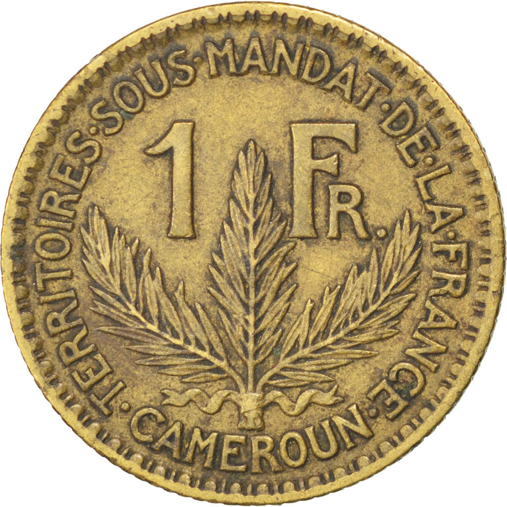CAMEROON, Franc, 1926, Paris, KM #2, EF(40-45), Aluminum-Bronze, 23, 5.04