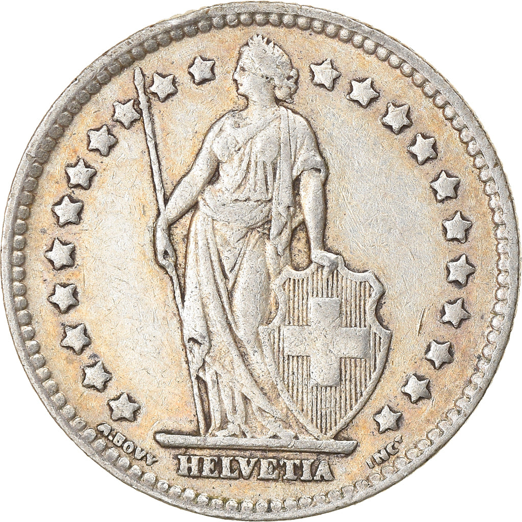 Coin, Switzerland, Franc, 1920, EF(40-45), Silver, KM:24