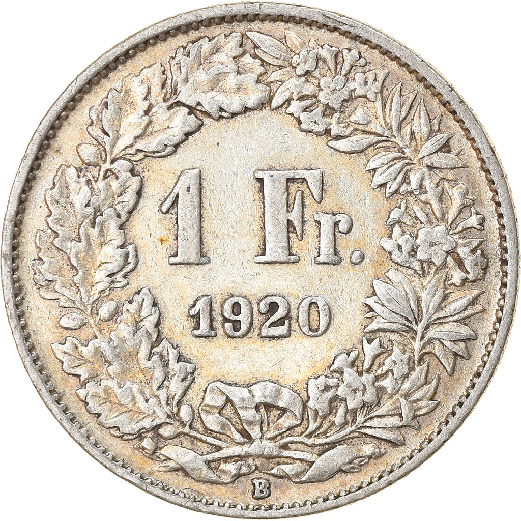 Coin, Switzerland, Franc, 1920, EF(40-45), Silver, KM:24
