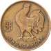 MADAGASCAR, Franc, 1943, Pretoria, KM #2, EF(40-45), Bronze, 5.50