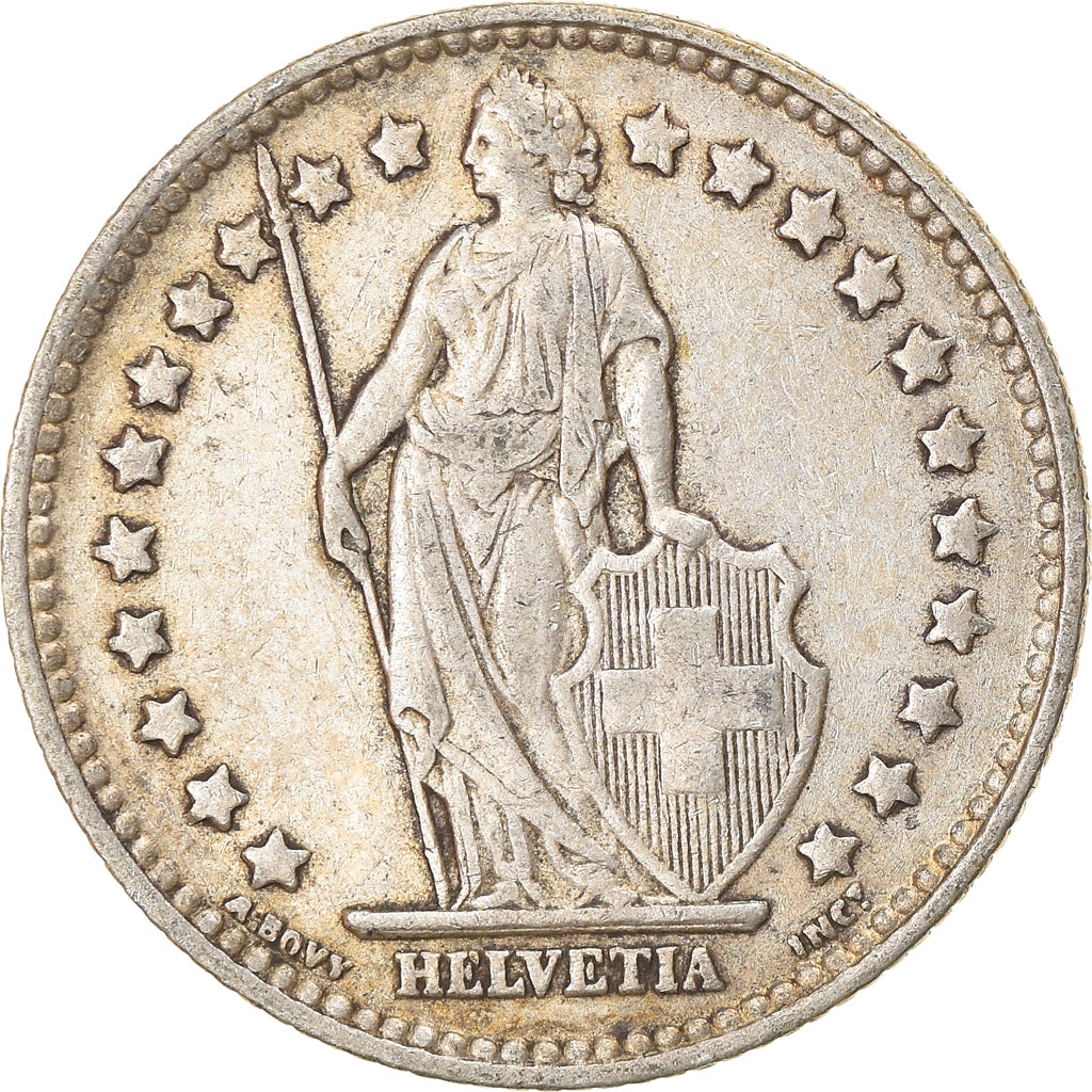 Coin, Switzerland, Franc, 1939, EF(40-45), Silver, KM:24