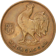 MADAGASCAR, Franc, 1943, Pretoria, KM #2, EF(40-45), Bronze, 5.53