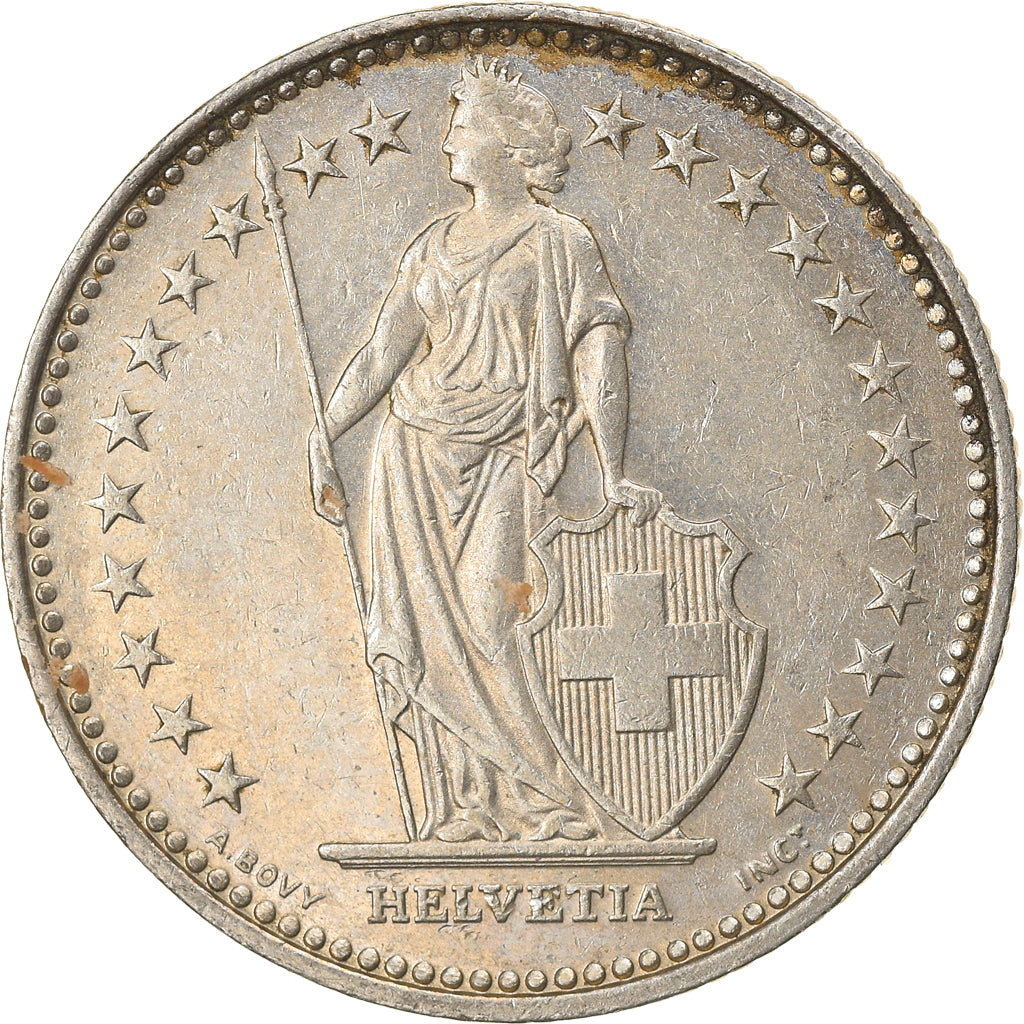 Coin, Switzerland, Franc, 1996, Bern, EF(40-45), Copper-nickel, KM:24a.3
