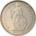 Coin, Switzerland, Franc, 1996, Bern, EF(40-45), Copper-nickel, KM:24a.3