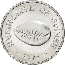 GUINEA, 50 Cauris, 1971, KM #42, MS(64), Aluminum, 0.66