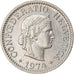 Moneta, Svizzera, 10 Rappen, 1974, Bern, BB, Rame-nichel, KM:27