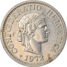 Coin, Switzerland, 10 Rappen, 1972, Bern, EF(40-45), Copper-nickel, KM:27