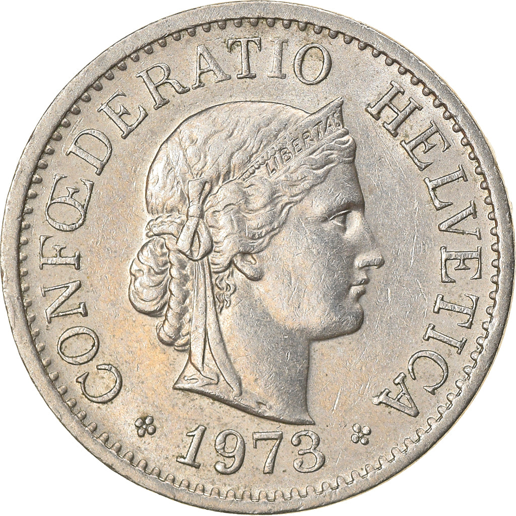 Monnaie, Suisse, 10 Rappen, 1973, Bern, TTB, Copper-nickel, KM:27