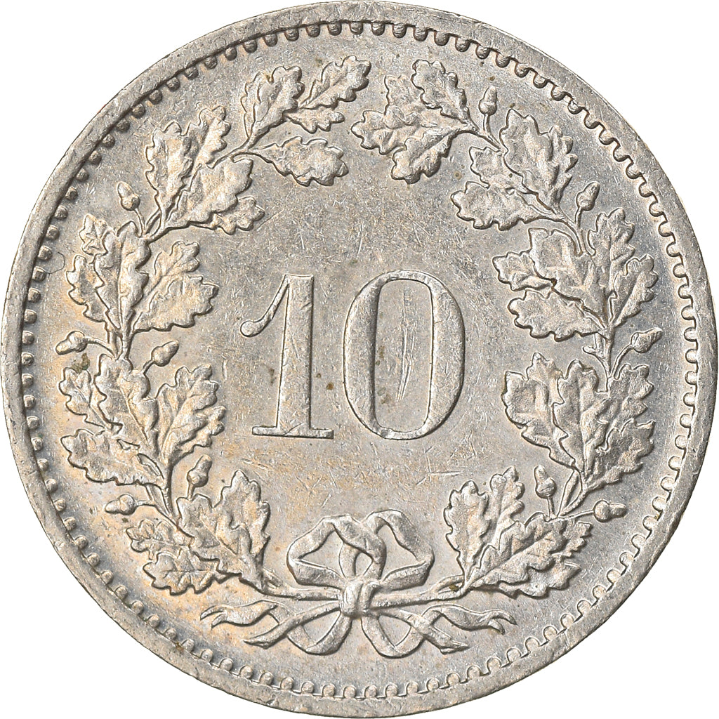 Münze, Schweiz, 10 Rappen, 1981, Bern, SS, Copper-nickel, KM:27