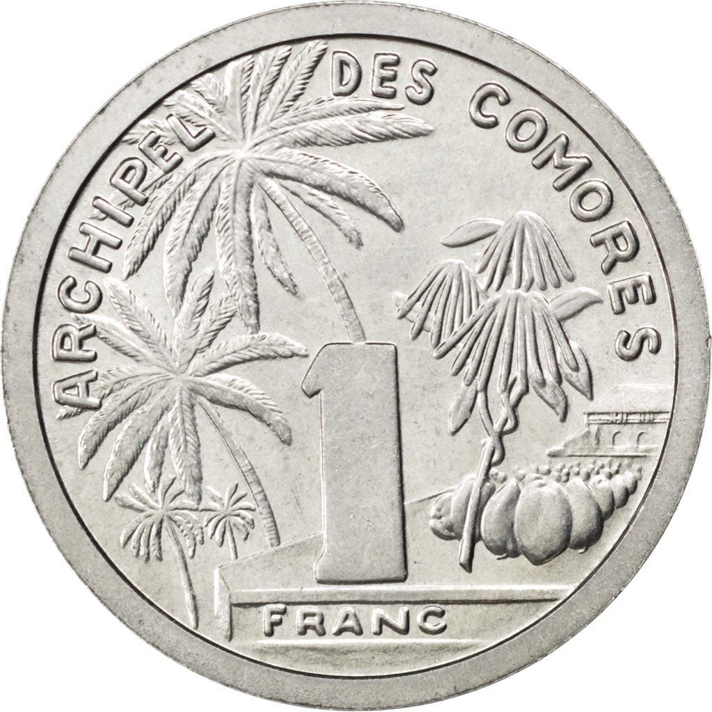 COMOROS, Franc, 1964, Paris, KM #4, MS(64), Aluminum, 1.29