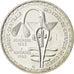 Coin, West African States, 5000 Francs, 1982, MS(63), Silver, KM:E13