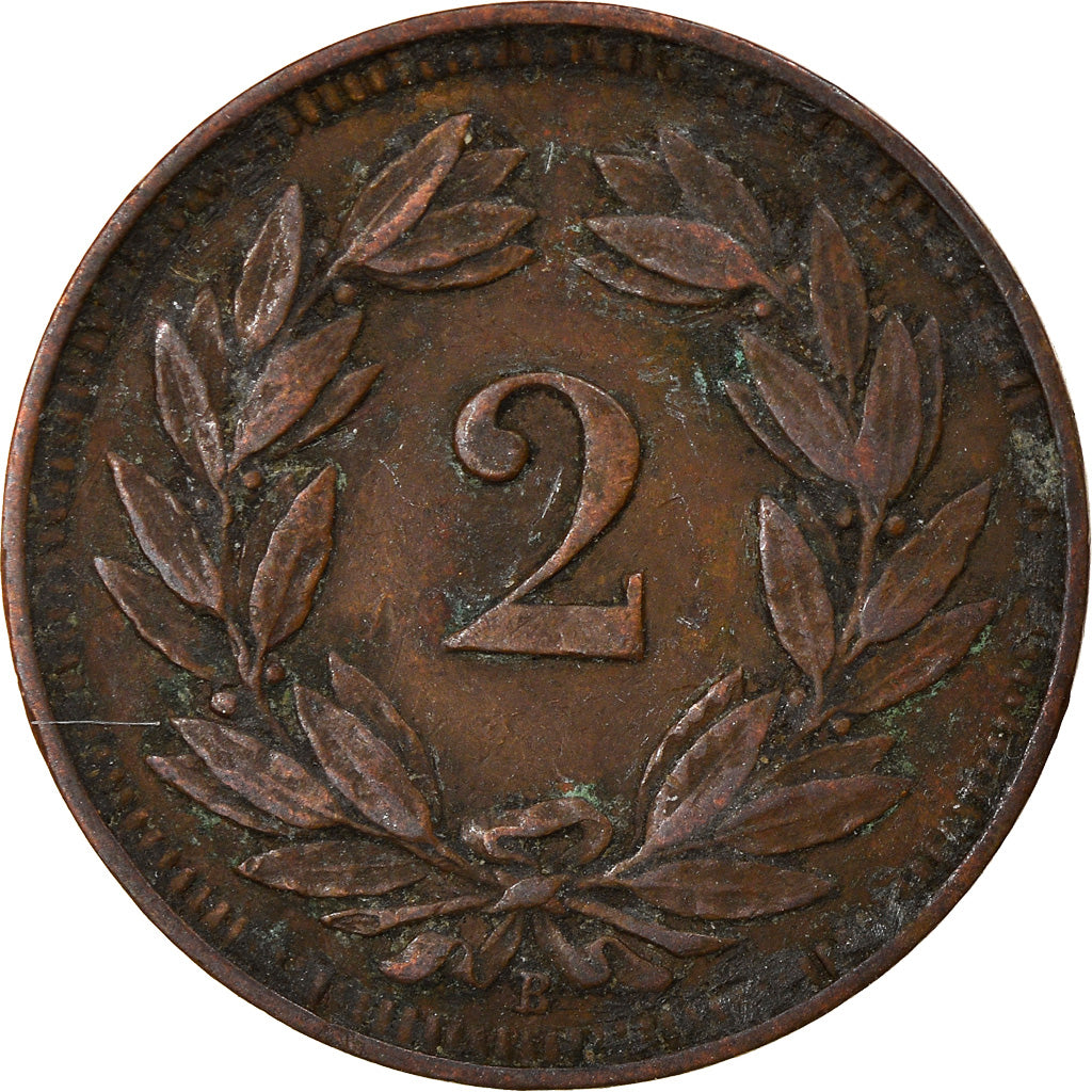 Münze, Schweiz, 2 Rappen, 1914, Bern, SS, Bronze, KM:4.2